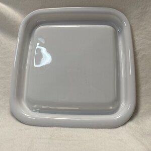 Corning Ware MW-2 Microwave Browner Grill Tray Bacon Cooking Plate 11.5 x 12"